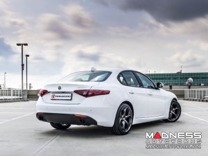 Alfa Romeo Giulia Performance Exhaust - 2.0L - Ragazzon - Axle Back - Muffled - w/ Carbon Fiber Tips